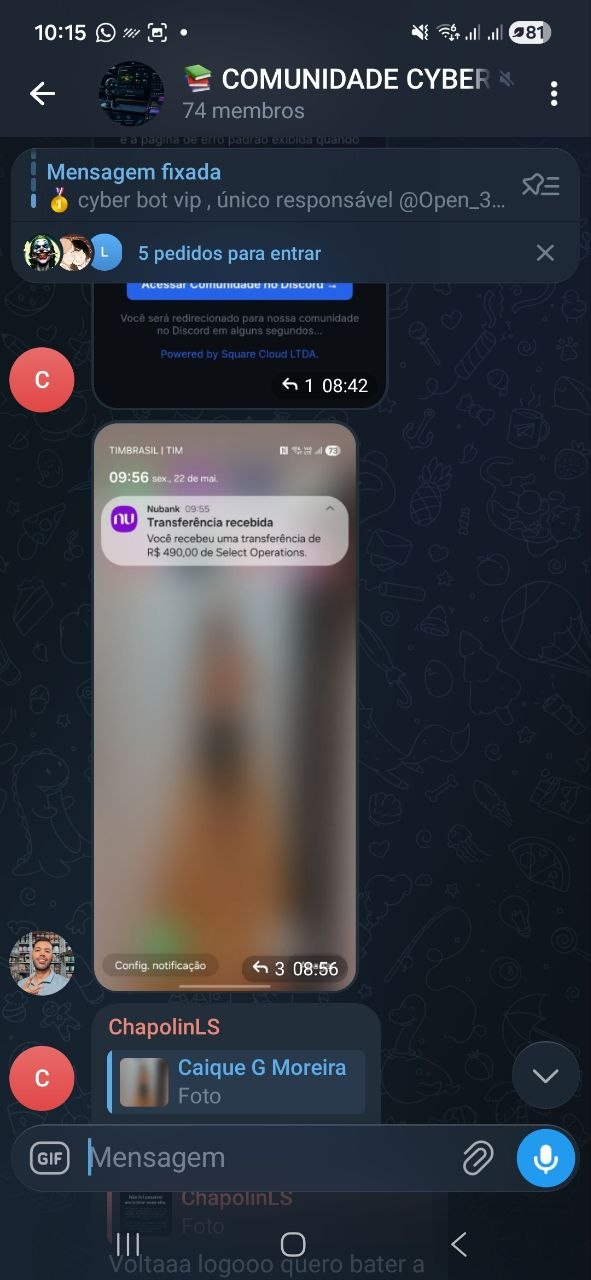 Resultado da comunidade CyberBot 3
