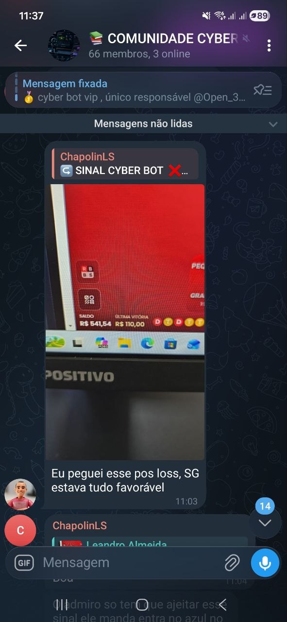 Resultado da comunidade CyberBot 10